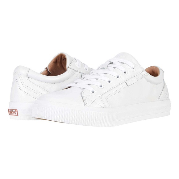 Taos Footwear Shoes - Taos Plim Soul Lux Leather Sneakers Shoes White Lace Up Support Comfort Size 8